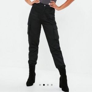 Missguided- black cargo pants